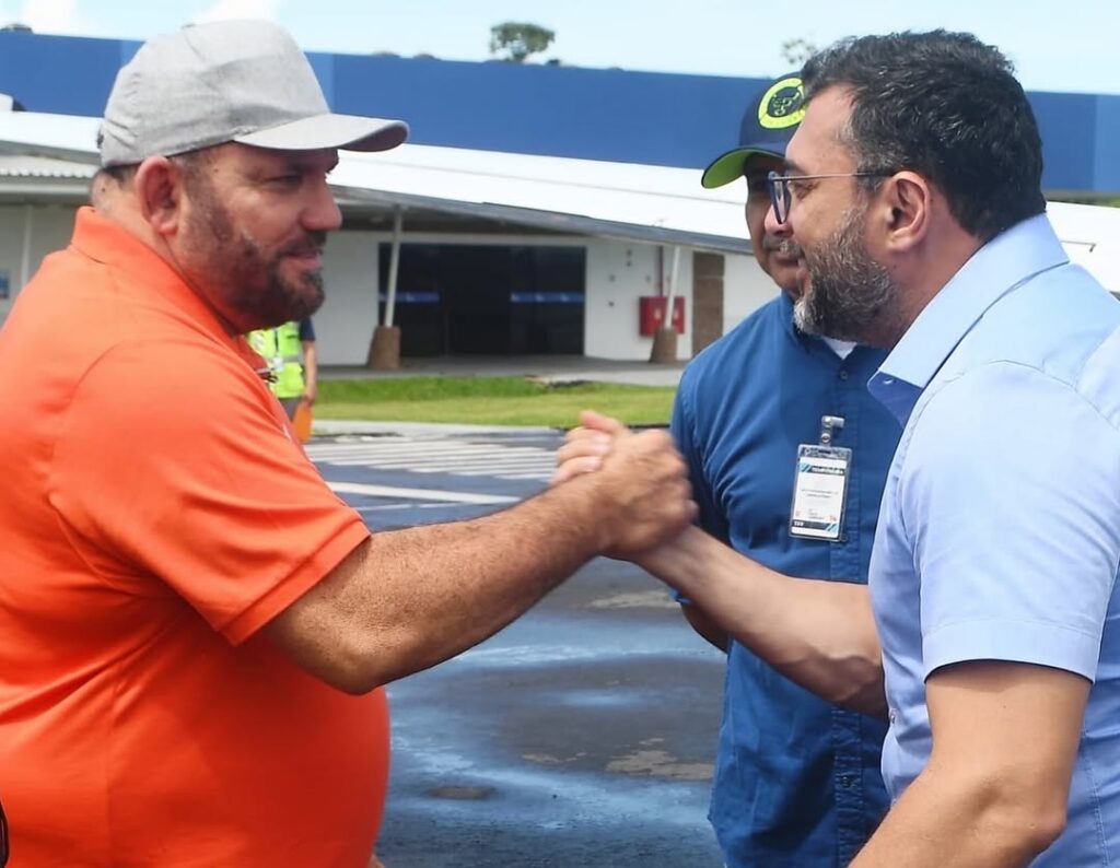 Prefeito Nicson Marreira e governador Wilson Lima